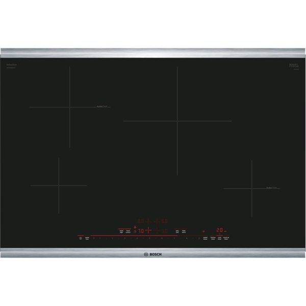 Bosch 800 Series 30" Built-In Electric Induction Cooktop with 4 elements and HomeConnect