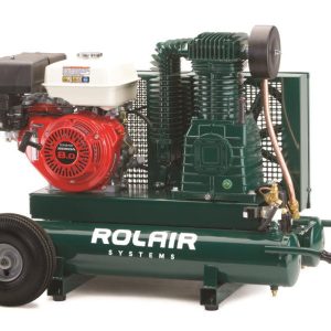 Rolair 9Hp (270Cc) Honda 20.1 Cfm@90Psi 9 Gall Twin Tank Compressor
