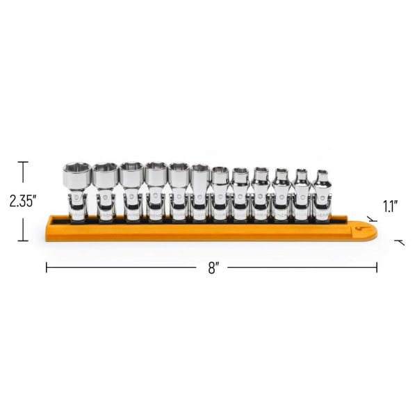 GEARWRENCH 12 Pc 1/4-in Drive 6 Point Flex Metric Socket Set 80311 from GEARWRENCH - Image 6