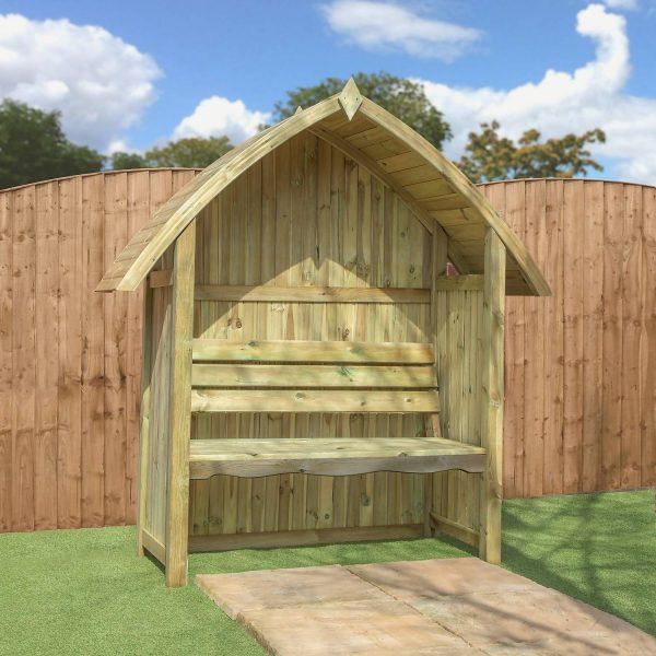 Mercia Arch Top Seated Arbour - Image 3