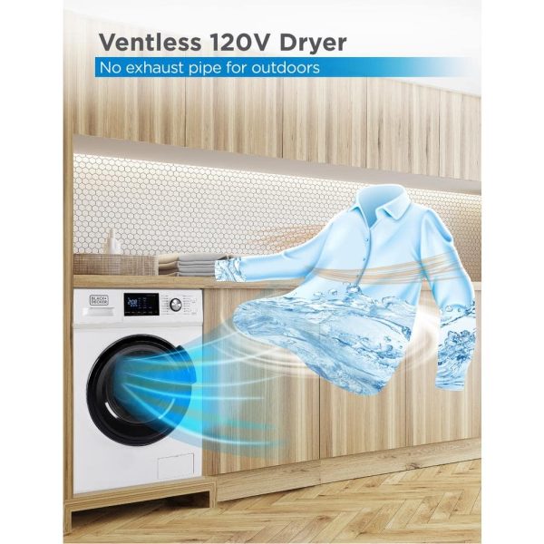 BLACK+DECKER 2.7 cu. ft. All-in-One Washer and Dryer Combo in White BCW27MW💝 Last Day For Clearance - Image 4