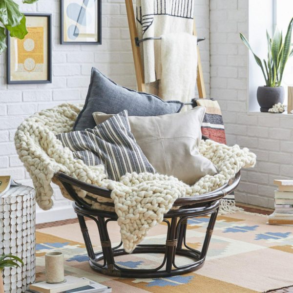 42-inch Rattan Papasan Chair Frame Only Stain - Image 2