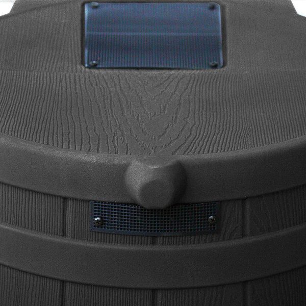 Good Ideas Rain Wizard 50 Gallon Plastic Rain Barrel Water Collector, Black - Image 4