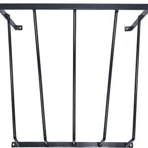 Heavy Duty Steel Wall Hay Rack by Dutch Ranch| Steel Hay Rack for Sheep, Goats & Livestock | Hay Feeder Wall Mount for Easy Hay Storage | Black 18.5'' Long Horse Hay Feeder | Made in USA