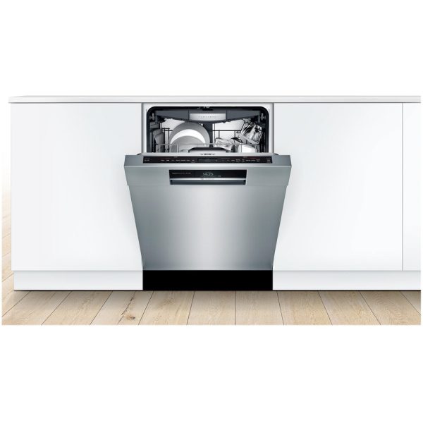 Bosch - 800 Series 24" Top Control Built-In Dishwasher with CrystalDry, Stainless Steel Tub, 3rd Rack, 42 dBa - Stainless steel - Image 4