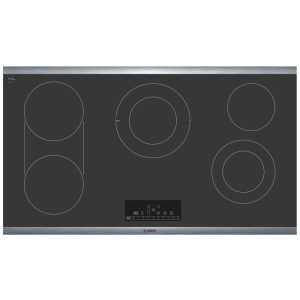 Bosch NET8668SUC 800 Series 36" Built-In Electric Cooktop with 5 elements and Stainless Steel Frame