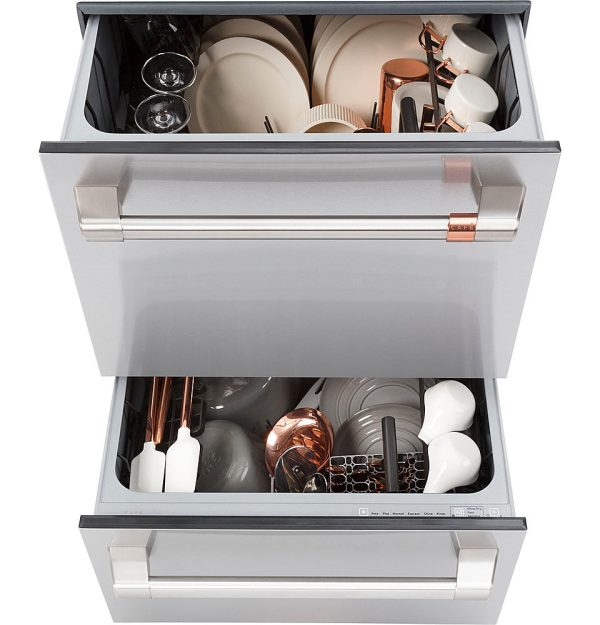 Café 24" Top Control Built-In Double Drawer Dishwasher - Stainless steel - Image 2