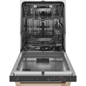 Café - Top Control Built-In Dishwasher with Stainless Steel Tub, 3rd Rack, 39dBA - Matte white