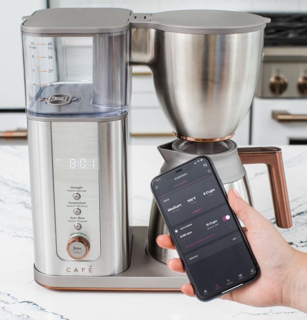 Café - Smart Drip 10-Cup Coffee Maker with WiFi - Brushed Stainless - Image 9