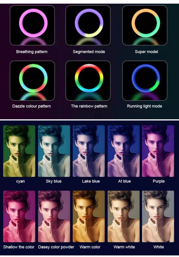 Portable 180 Degree Rotating Ring Light 10.2 inch Ipad Photo Booth Selfie for Celebration Party - Image 5