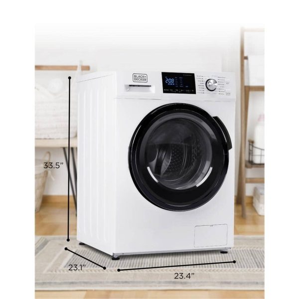 BLACK+DECKER 2.7 cu. ft. All-in-One Washer and Dryer Combo in White BCW27MW💝 Last Day For Clearance - Image 7