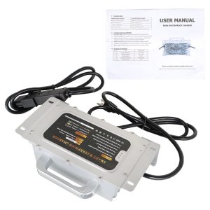 LABLT 48V 15A Battery Charger Replacement for Yamaha G19-G22 with 2 Pin Handle Plug