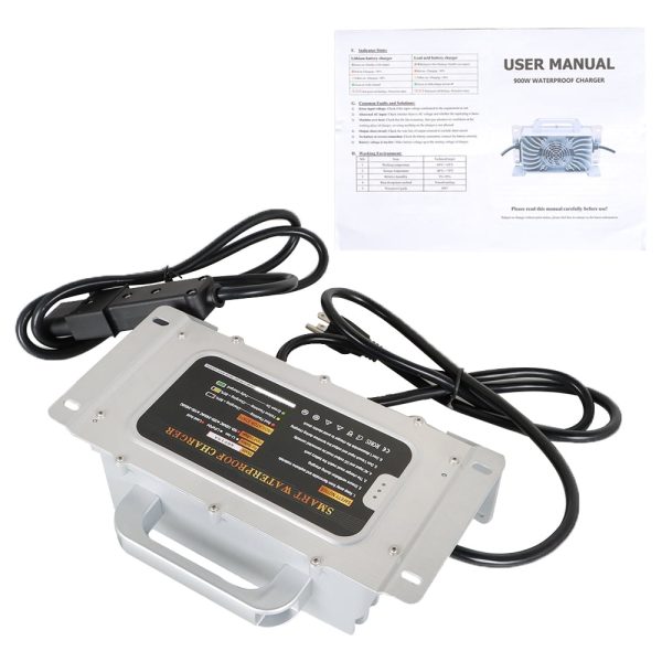 LABLT 48V 15A Battery Charger Replacement for Yamaha G19-G22 with 2 Pin Handle Plug