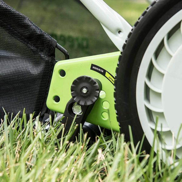 Greenworks 16-Inch Reel Lawn Mower with Grass Catcher 25052，Black/Green， 47"D x 22"W x 29.75"H💝 Last Day For Clearance - Image 10