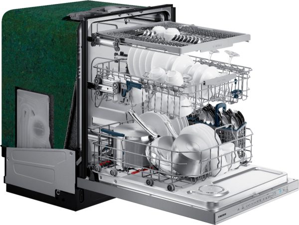 Samsung - StormWash 24" Top Control Built-In Dishwasher with AutoRelease Dry, 3rd Rack, 48 dBA - Stainless steel - Image 12