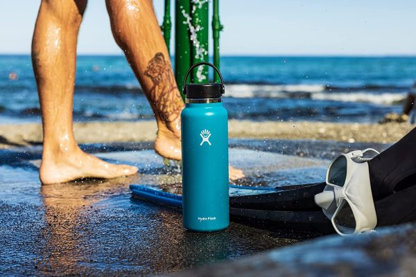Hydro Flask 40oz Wide Mouth Bottle (White) - Image 4