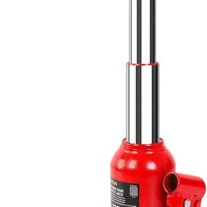 Big Red 8 Ton Double Ram Welded Hydraulic Car Bottle Jack for Auto Repair and House Lift,Red,W8080R