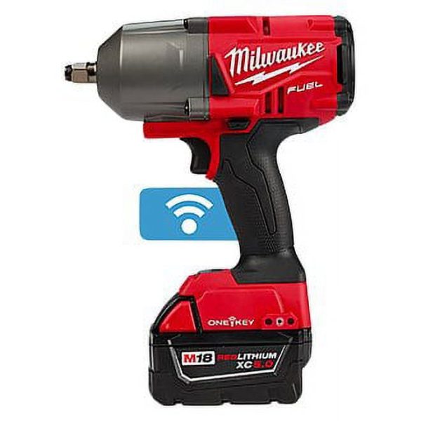 Milwaukee 2863-22 - M18 Fuel 1/2" Hog Ring Anvil 18V 5.0Ah Li-Ion Cordless Impact Wrench Kit - Image 2