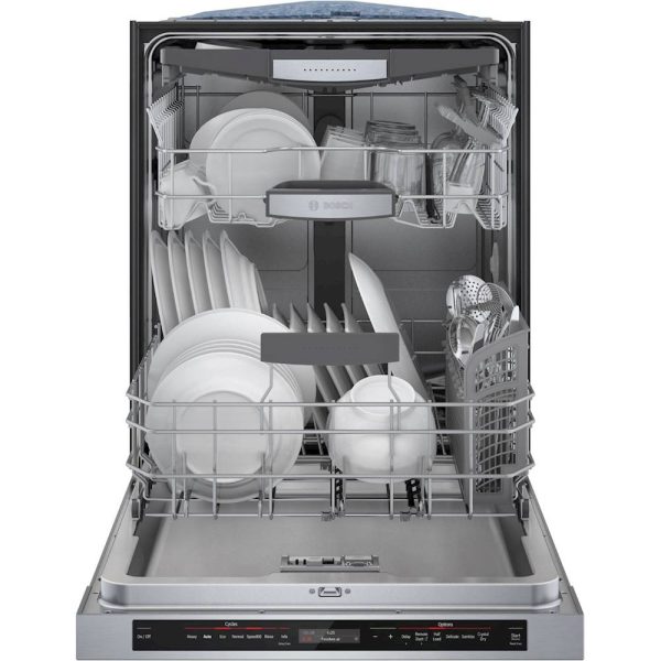 Bosch - 800 Series 24" Top Control Built-In Dishwasher with CrystalDry, Stainless Steel Tub, 3rd Rack, 42 dBa - Stainless steel - Image 15