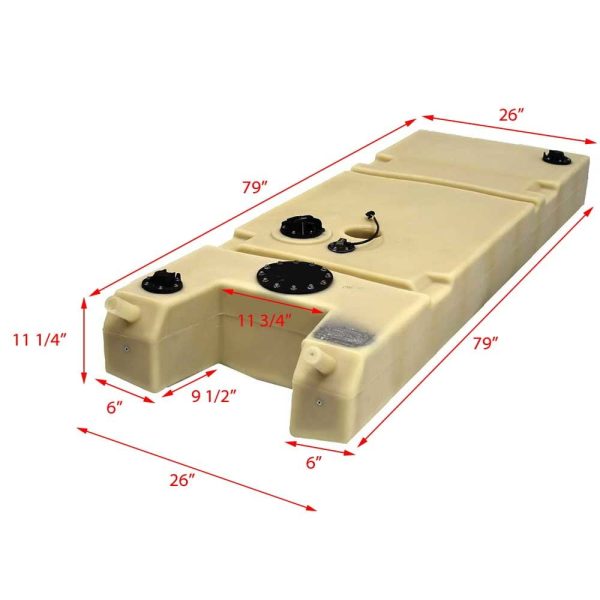 Axis Boat Gas Fuel Tank 3030555BD | 65 Gallon 2015 T23 Poly - Image 4