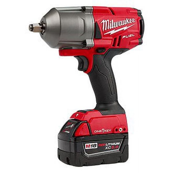 Milwaukee 2863-22 - M18 Fuel 1/2" Hog Ring Anvil 18V 5.0Ah Li-Ion Cordless Impact Wrench Kit - Image 3