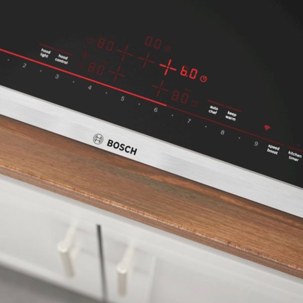 Bosch - 800 Series 36" Built-In Electric Induction Cooktop with 5 elements and Wifi - Black - Image 4
