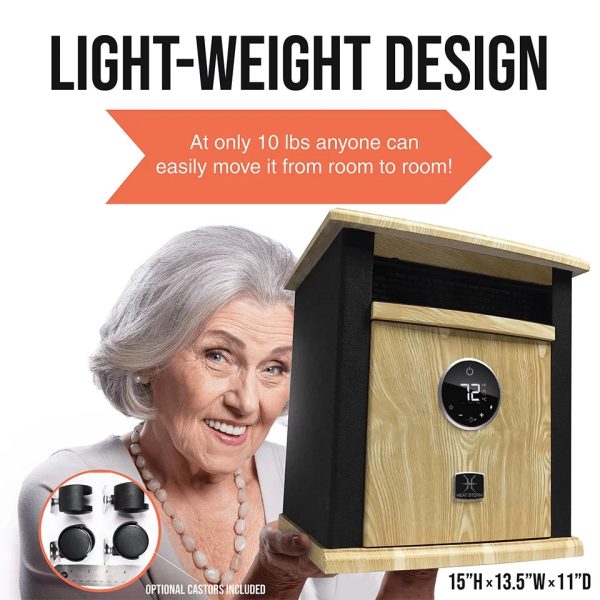 Heat Storm Logan Deluxe Infrared 1500W Space Heater, Home, Black, HS-1500-ILOD-B. Brand New. - Image 10