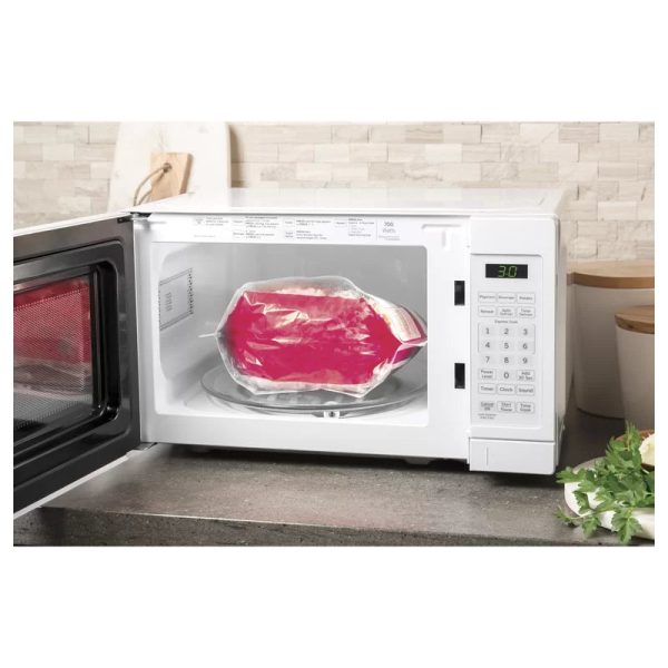 GE JES1072DMWW 0.7 cu. ft. Small Countertop Microwave in White - Image 3