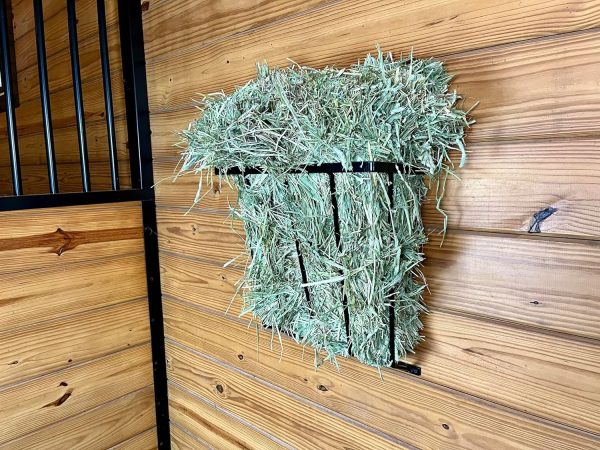 Heavy Duty Steel Wall Hay Rack by Dutch Ranch| Steel Hay Rack for Sheep, Goats & Livestock | Hay Feeder Wall Mount for Easy Hay Storage | Black 18.5'' Long Horse Hay Feeder | Made in USA - Image 5