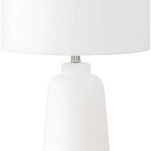 9716 LightingTable Lamp, Cream Ceramic, Ivory/Cream Shade, Modern