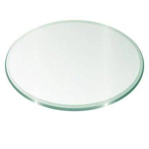 42 inch Round Glass Top 1/2 inch Thick â 1 inch Bevel Edge, Size: One Size