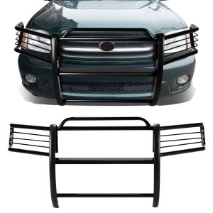 Kojem Front Bumper Grille Brush Headlight Guard Black Steel for 2000-06 Toyota Tundra 01 02 03 04 Sequoia