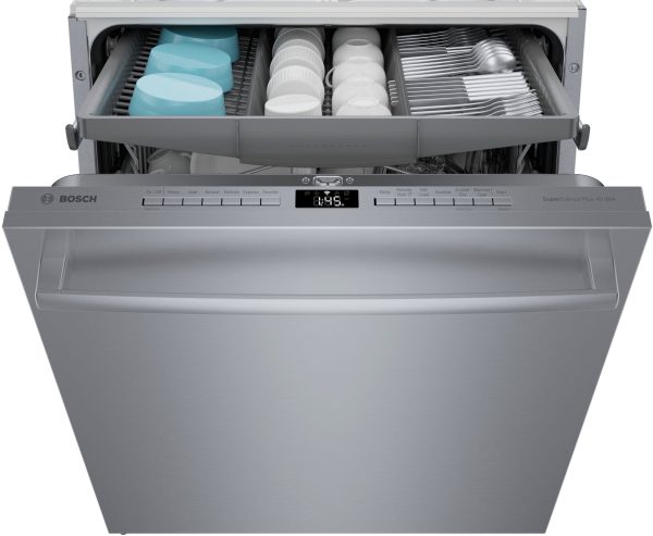 Bosch - 800 Series 24" Top Control Smart Built-In Dishwasher with 3rd Rack and 42 dBA - Silver - Image 18