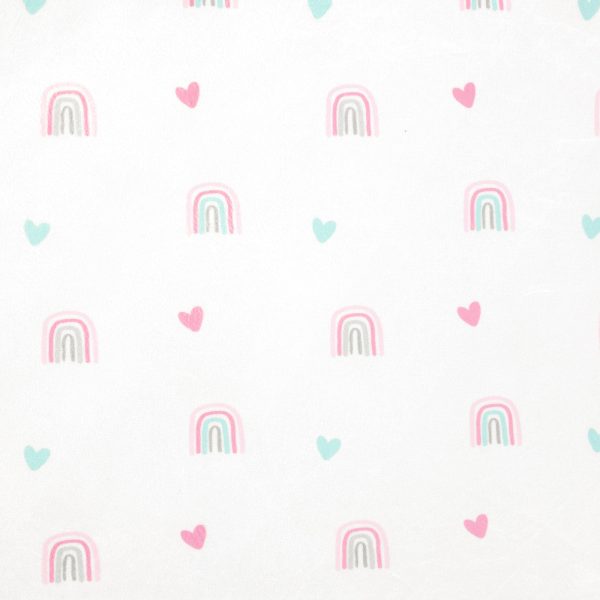 Llama Love Rainbow Soft & Plush Changing Pad Cover - Image 3