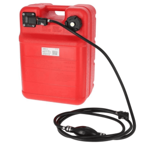 Vinso Boat Gas Tank Kit 6 Gallon - Portable Plastic Outboard Marine Boat Fuel Tank with Fill Hose