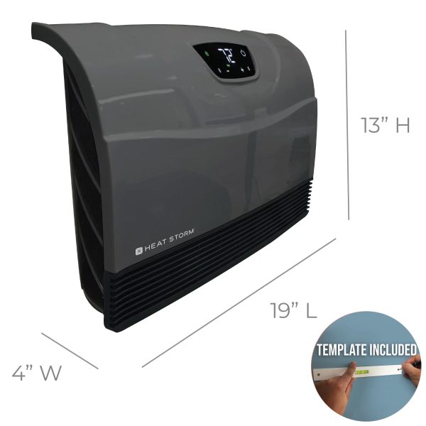 Heat Storm Phoenix 1500 Watt Infrared Floor to Wall Heater Gray - Image 7
