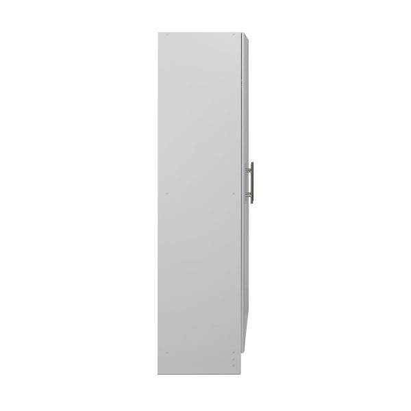 Prepac Elite 2 Door Standing Storage Cabinet， Light Gray - Image 3