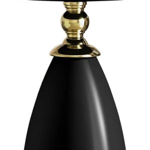 RSJIWOGZ 15 Inch Round End Metal Round for Small Sppace Modern Space Saving Pedestal Nightstand Room Bedroom Luxury Gold End (Gold Type-)