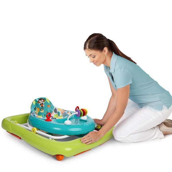 Bright Starts Giggling Safari Walker with Easy Fold Frame for Storage， Ages 6 Months 💝 Last Day For Clearance - Image 6