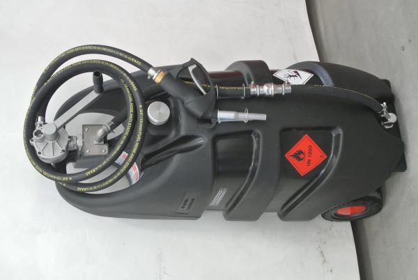 AM-TANK 29 Gallon Portable Gasoline Fuel Tank with Rotary Hand Pump and Nozzle - Image 3