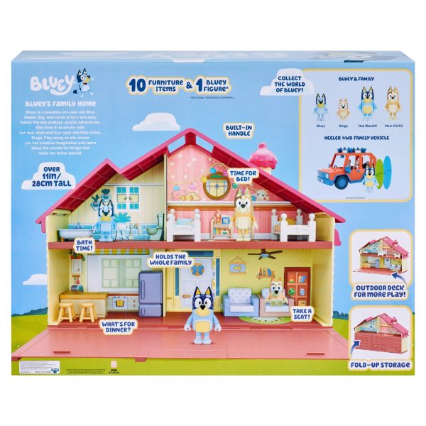 Bluey Family Home - Bluey 2.5-3 Figure with Home Playset" - Image 3
