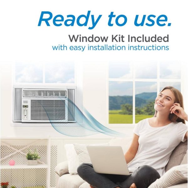 BLACK+DECKER 8,000 BTU Window Air Conditioner in White BD08WT6💝 Last Day For Clearance - Image 2