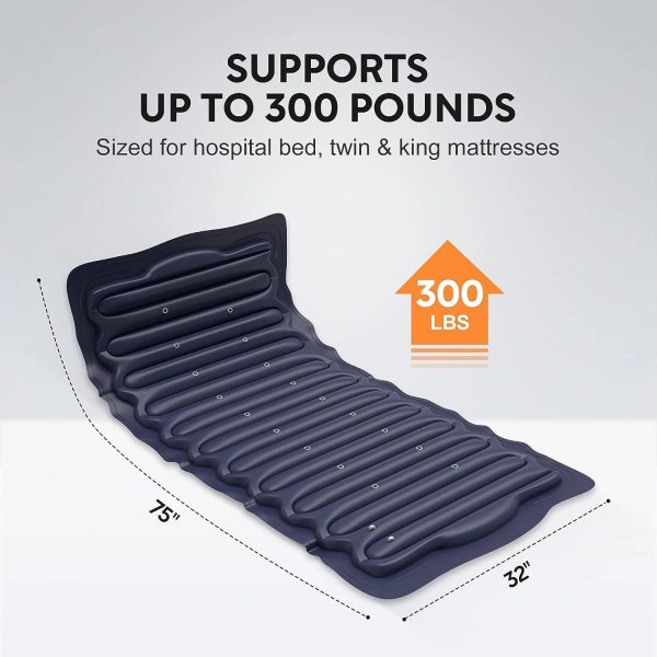 Alternating Air Pressure Mattress with Micro-Ventilation Holes, Bed Sore Pads, Electric Quiet Pump System, Sleep Mode, Air Mattress for Hospital - Image 5