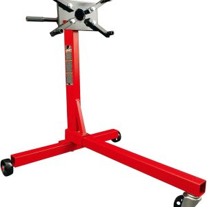 BIG RED 3/8 Ton (750 lb) Steel Rotating Engine Stand with 360 Degree Rotating Head, Red, T23401