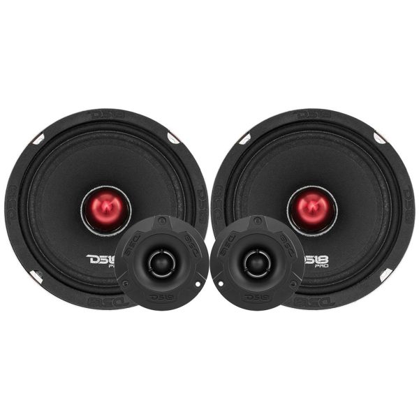 DS18 PRO-X6.4BMPK Mid and High Range Car Door speaker and Tweeter Package (Used) - Image 3