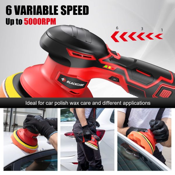 BLACKCUBE Cordless Polisher Lithium Ion Rechargeable - Image 2