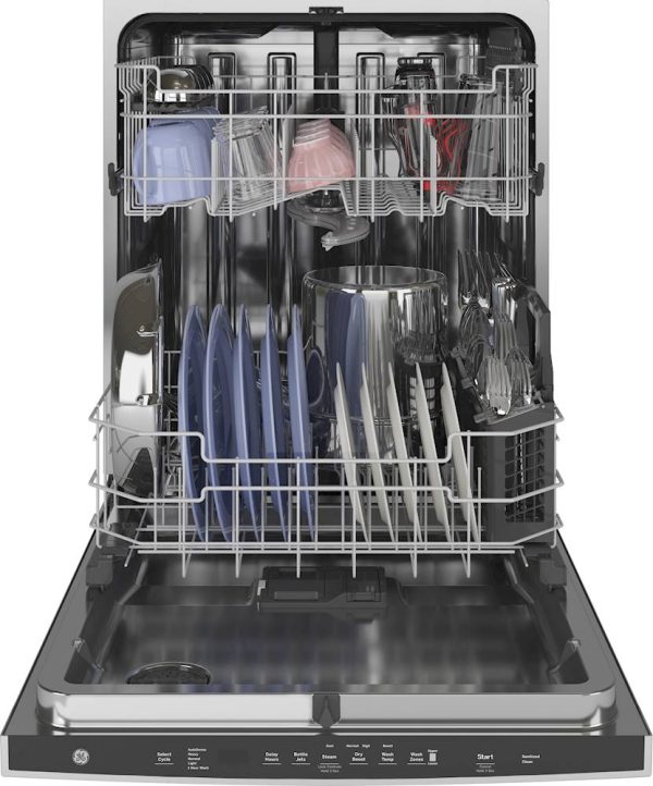 GE-Top Control Built-In Dishwasher with Stainless Steel Tub, Dry Boost, 48dBA - Stainless steel - Image 11