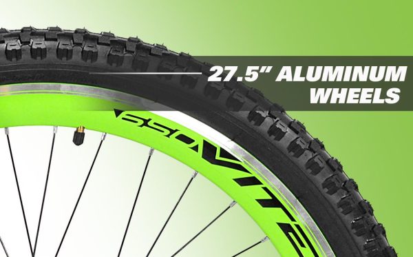 Genesis 27.5 RCT Mens Mountain Bike， Black/Green - Image 5