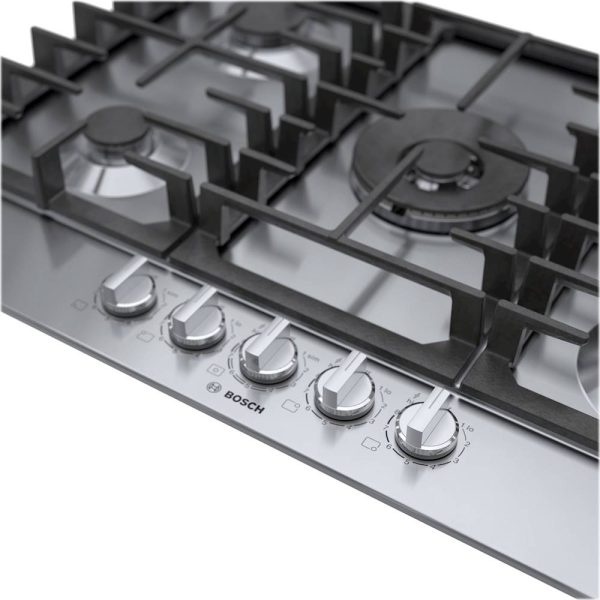 Bosch - 800 Series 30" Built-In Gas Cooktop with 5 burners - Silver - Image 5