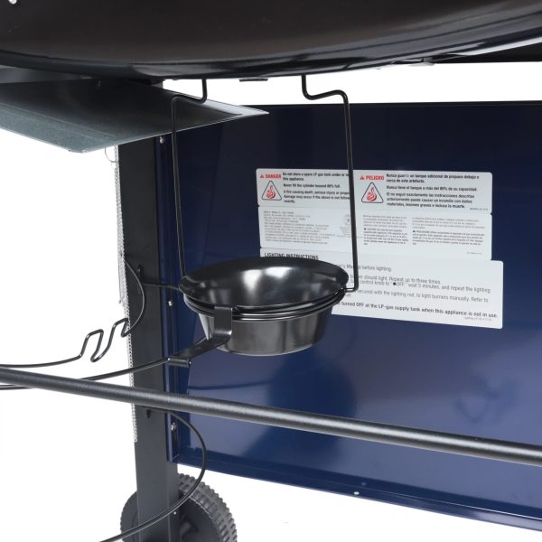 RevoAce 3 Burner Propane Gas Grill Including a Side Burner, Blue Sapphire, GBC1729WBS, New - Image 4